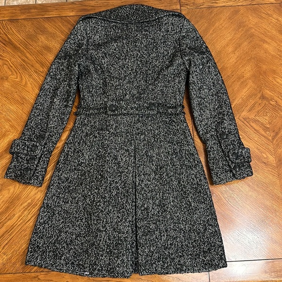 Guess Wool Blend Herringbone Peacoat - XS - Picture 6 of 17